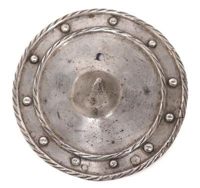 Lot 63 scarce medieval armour rondel besagew 17th c.