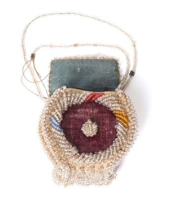 Lot 86 midwest bead textile purse late 19th c.