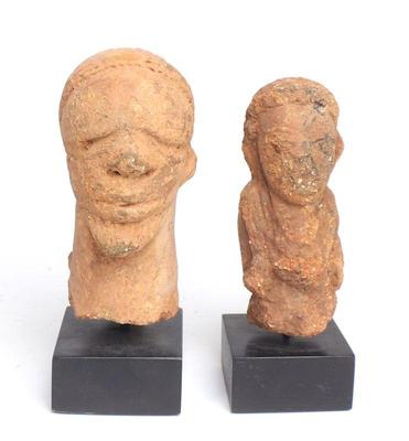 Lot 495 two nok terracotta sculptures 500 bce 200 ce