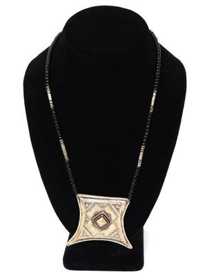 Lot 92 antique silver tuareg necklace