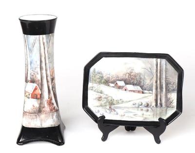 Lot 198 two french bavarian porcelains