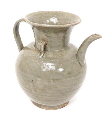 Lot 365 chinese celadon glazed procelain ewer song dynasty style