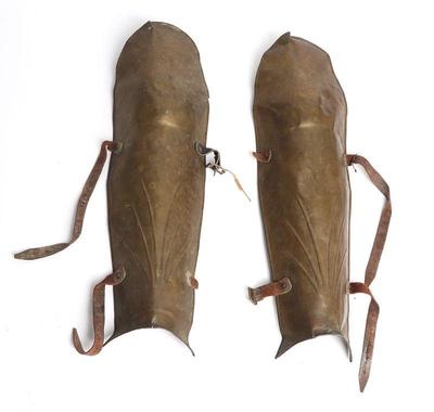 Lot 74 brass theatre greaves for the gladius victorian