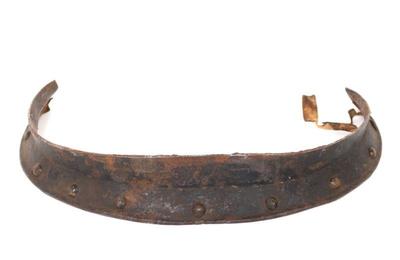Lot 62 medieval rear cutlet element of armour 17th c.