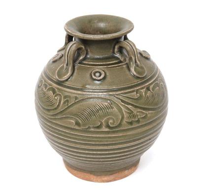 Lot 363 chinese song dynasty style terracotta jug