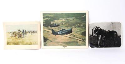 Lot 181 american cavalry soldier photograph and two prints