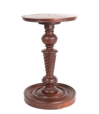 Lot 502 vintage side table with spiral detailing