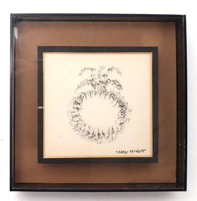 Lot 182 abstract sketch by mary mcnutt