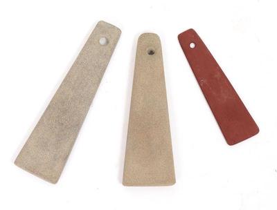 Lot 446 three native american stone gorget pendants