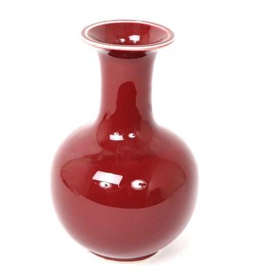 Lot 398 chinese oxblood style vase