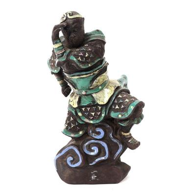 Lot 373 chinese porcelain dancing monkey statue