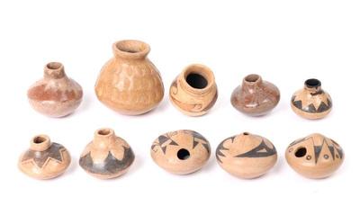 Lot 450 miniature southwest pottery vase collection