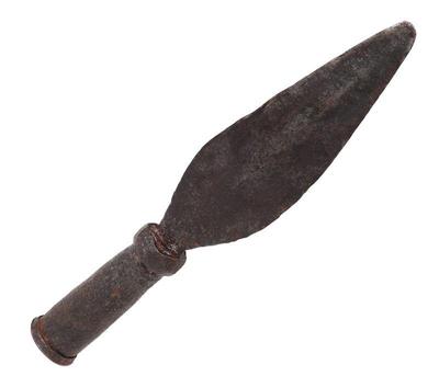 Lot 43 chinese spear iron head 18th century