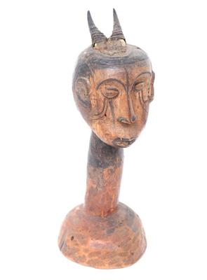 Lot 77 african horned helmet crest idoma peoples