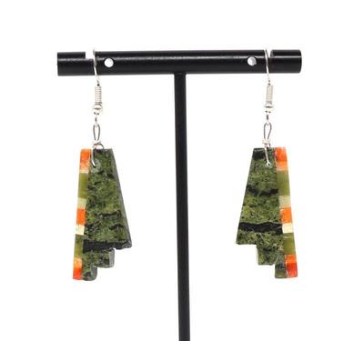 Lot 135 gorgeous native american zuni earrings