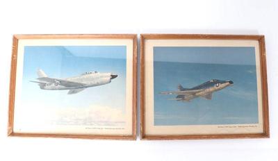 Sale Photo Thumbnail #174: Lot 180 two framed american jet prints