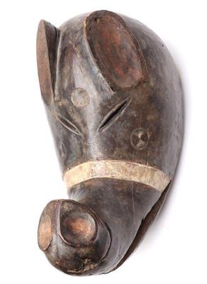 Sale Photo Thumbnail #471: Lot 477 african ritual pig dance mask