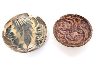 Sale Photo Thumbnail #233: Lot 239 ancient islamic ceramic plates