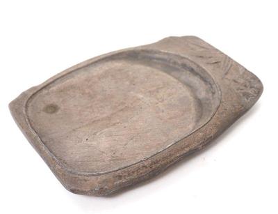 Lot 338 chinese heavy silver painted ink stone