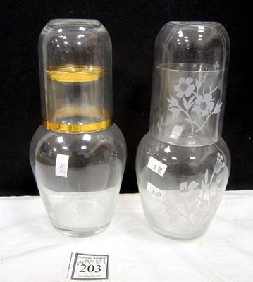 glass tumble up drink sets