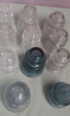 Antique glass insulators