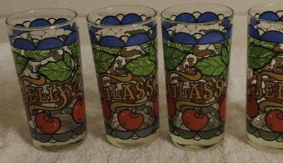 Rare set of mid century drinking glasses