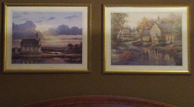 Pair of wall art