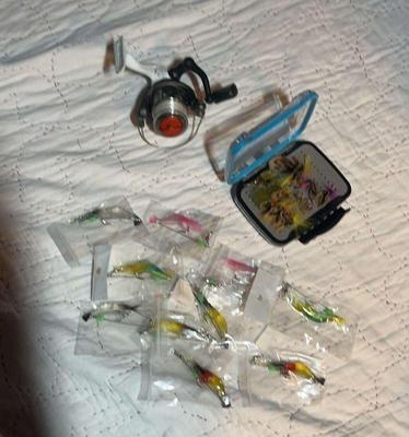 Fly fish rod shrimp bait