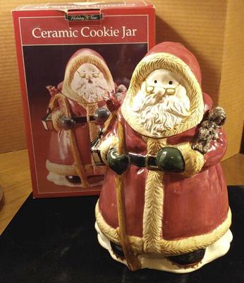 Santa cookie jar