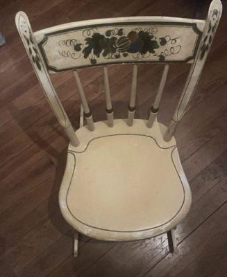 Antique painted rocker child size