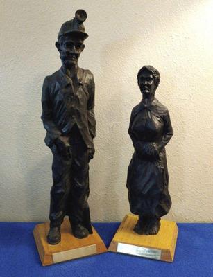 Coal miner figurines