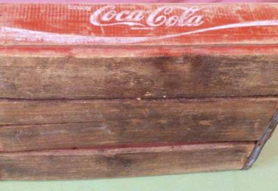 Antique coca cola wooden crate