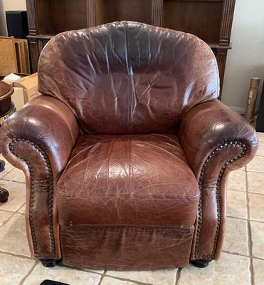 Leather mart recliner