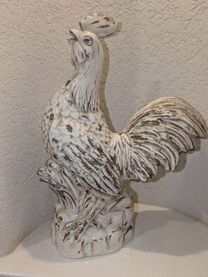 Large ceramic rooster
