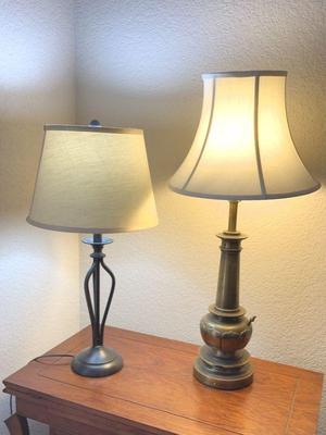 Metal base table lamps