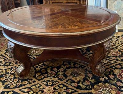 Drexel heritage round cocktail table