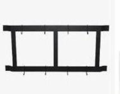 Ultimate wall mount pot rack black