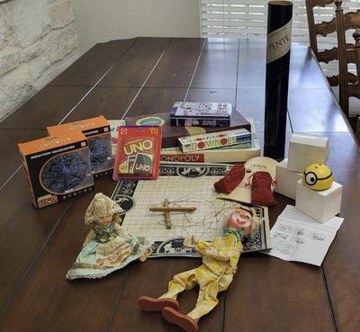 Vintage dolls and games