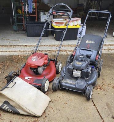 Craftsman and toro push mowers