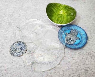 Dc008 hamsa incense dish fish dishes, artisan pendant, nut dish