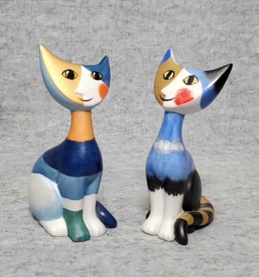 Md018 goebel rosina wachmeister cat figurines angelo and livia