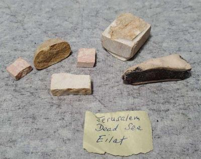 Md016 stones from jerusalem dead sea, and eilat
