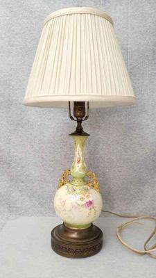 Md029 vintage european art nouveau ceramic lamp