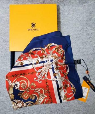 Dc011 wensli silk scarf with box nwt