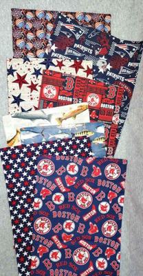 Dc007 double sided table runners patriots red sox, fish