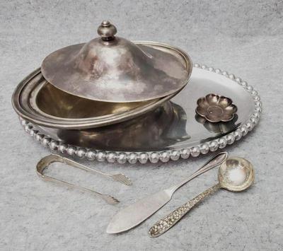 Dc014 mariposa tray silver plated table ware