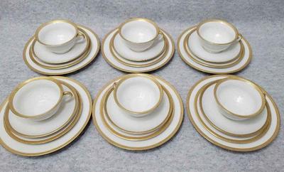 Bs037 victoria czecho slovakian china tea and cake ware