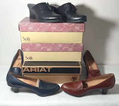 New in Box Ladies Sofft * Ariat * Leather Dress Shoes Size 8-8.5 M
