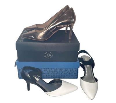 Ladies Heeled Dress Shoes *206 Rose Gold Leather * Simply Vera * 7.5-8M
