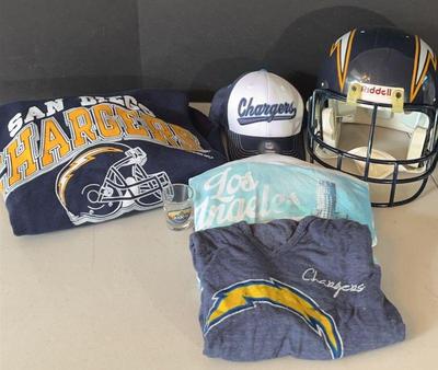 San Diego Chargers Helmet, Sweatshirt, Hat, T-shirt & LA Shirt
